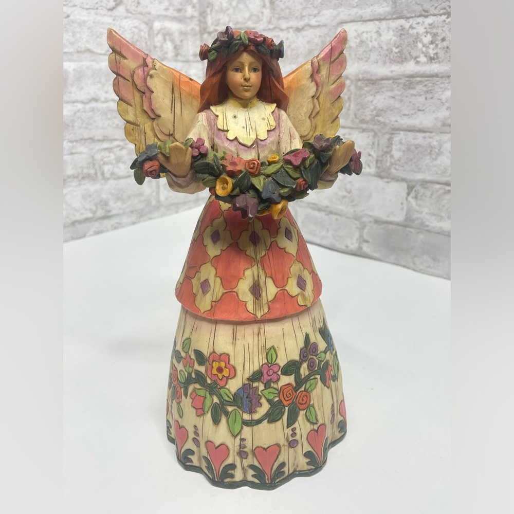 Jim Shore Angel Of Gratefulness Figurine Heartwood Creek 2002 Collectible Statue